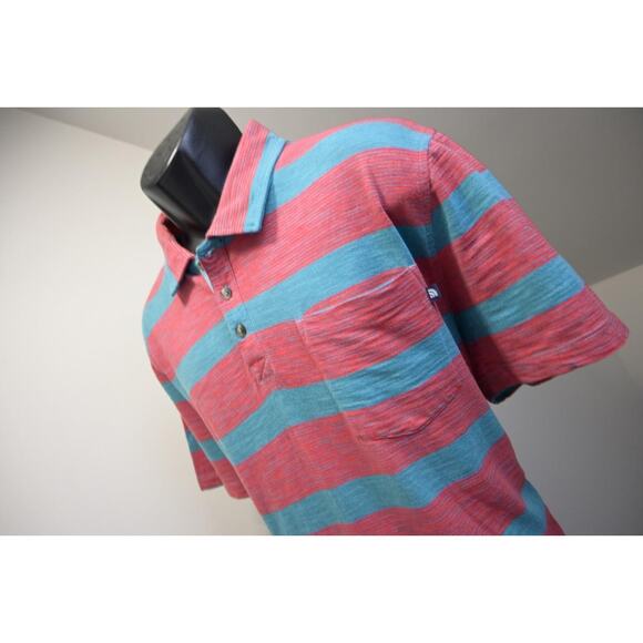 The North Face Golf Polo Striped Short Sleeve Front Pocket Shirt Mens Size XL - Picture 1 of 7